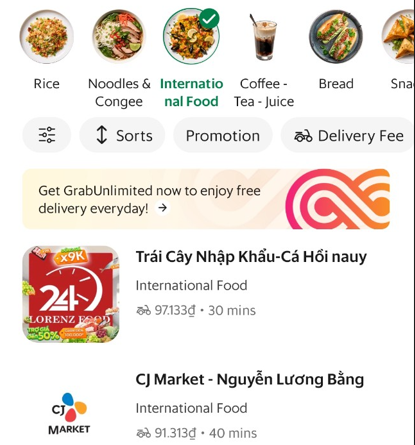 베트남 음식 배달 앱 종류